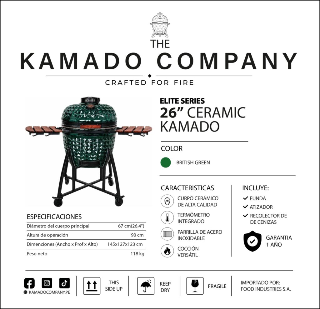KAMADO ELITE SERIES BRITISH GREEN