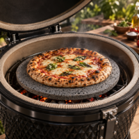 Piedra Volcánica para Pizza en uso